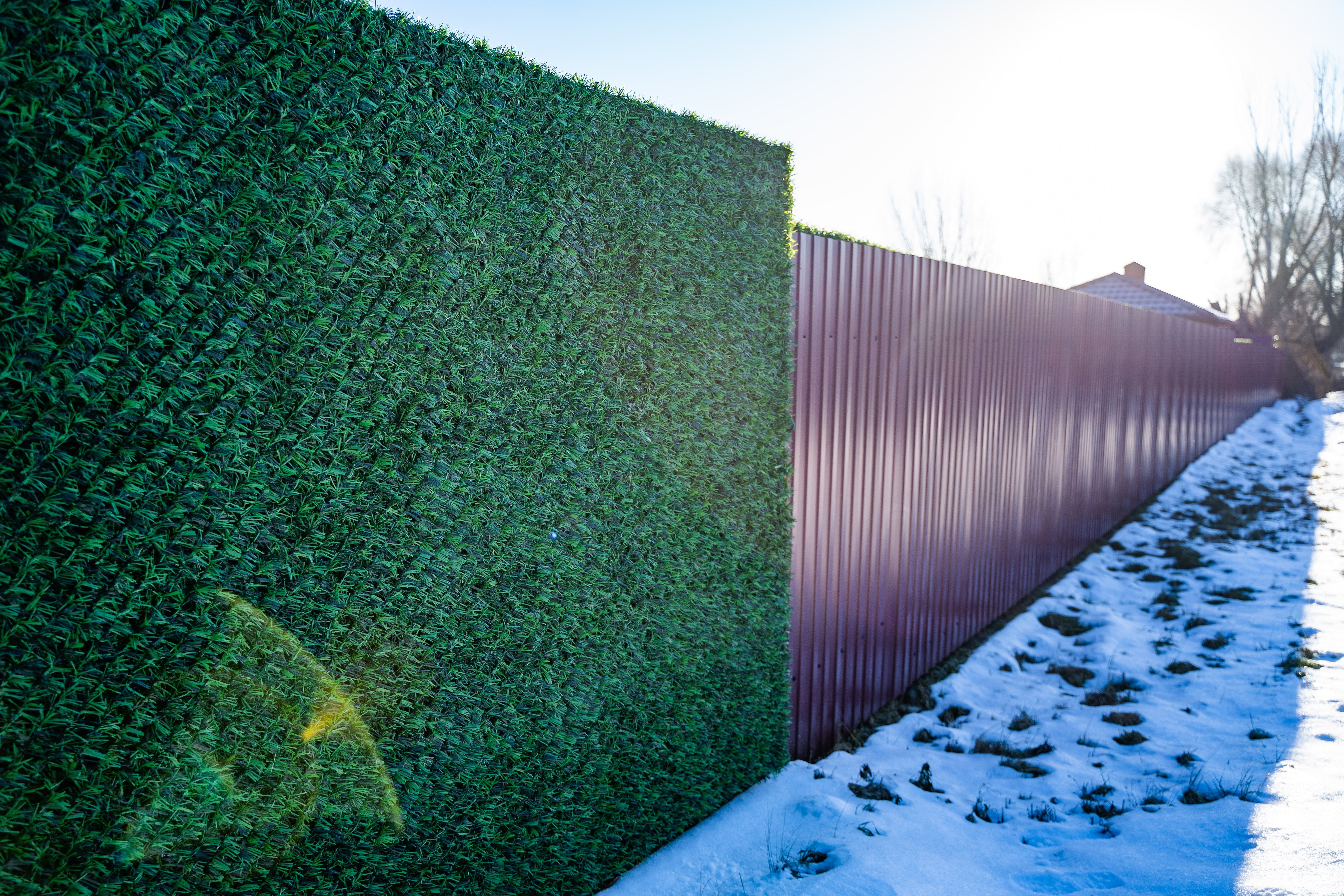 Вечнозеленый забор Grass Fence рулон 2м фото 11 в Кургане