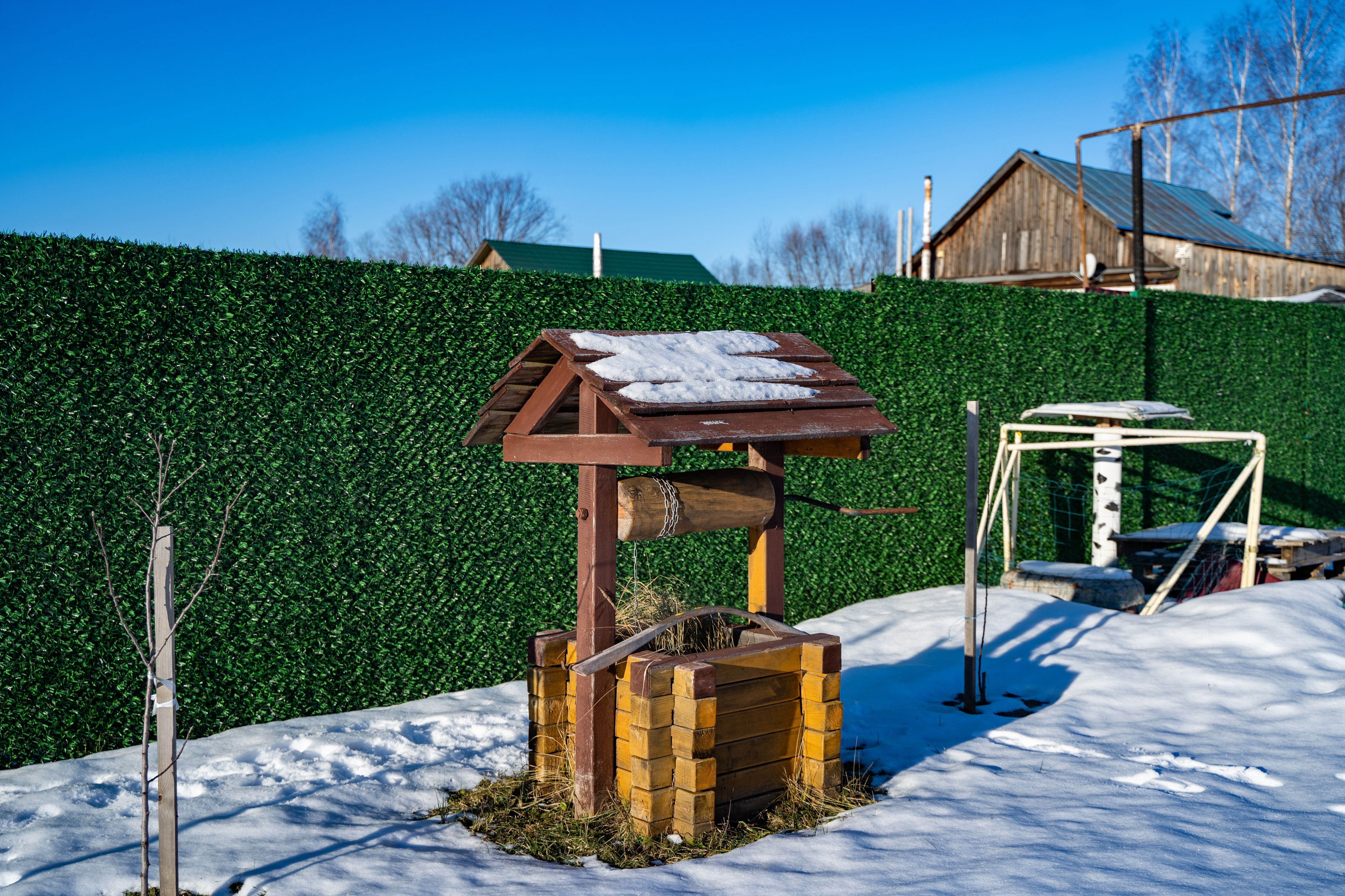 Вечнозеленый забор Grass Fence рулон 2м фото 7 в Кургане